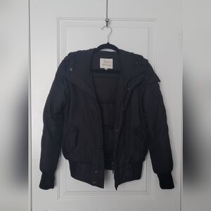 Urban Behaviour Winter Bomber Puffer Black Jacket S: Medium